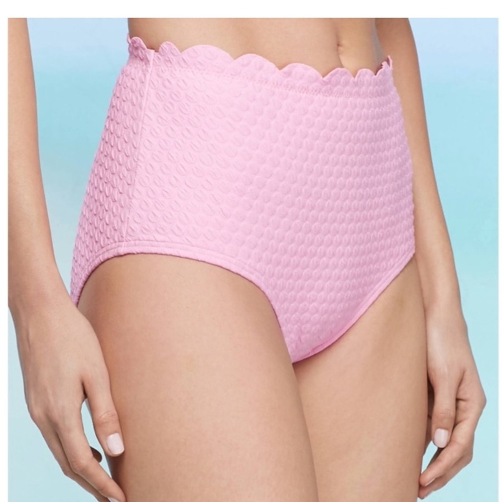 Kate Spade New‎ York Women's Core Scalloped High-Waist Bikini
Bottom Pink Medium